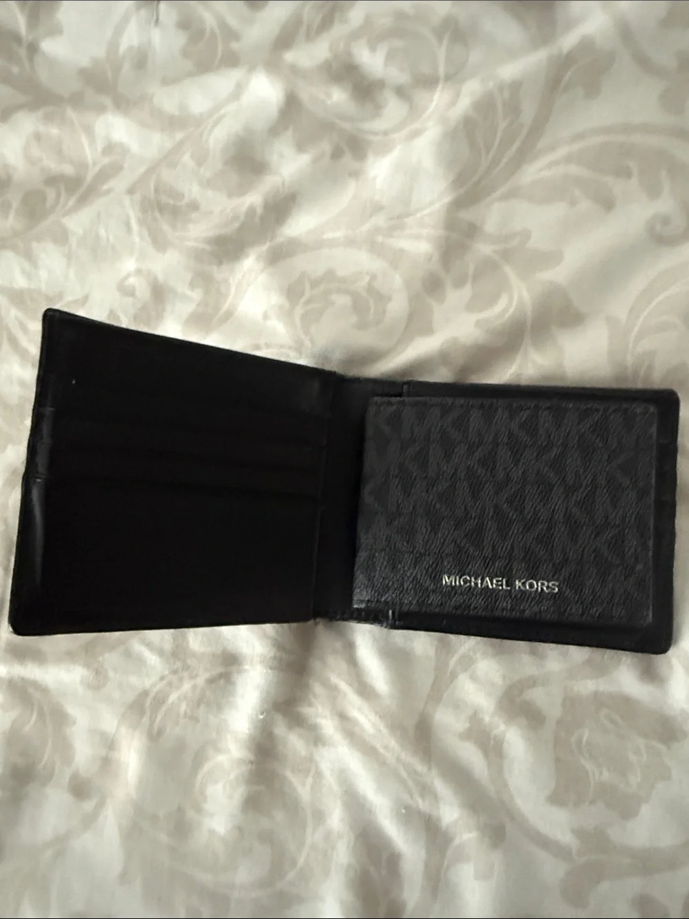 Michael Kors Black Textured Leather Men's Wallet